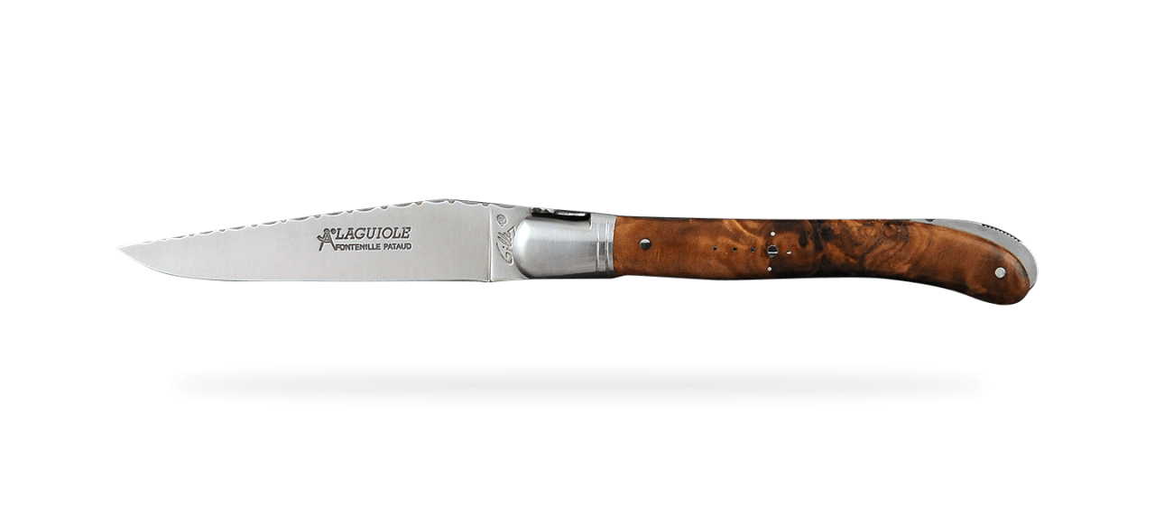 Laguiole Nature Guilloché Range Stabilized poplar burl