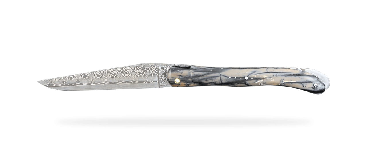 Laguiole Nature Damascus Range Full handle Mammoth pulp