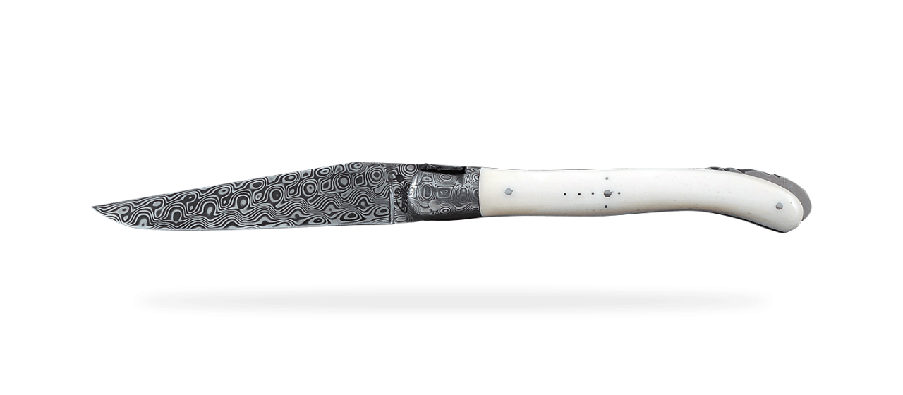 Laguiole Nature Damascus Range Real Bone