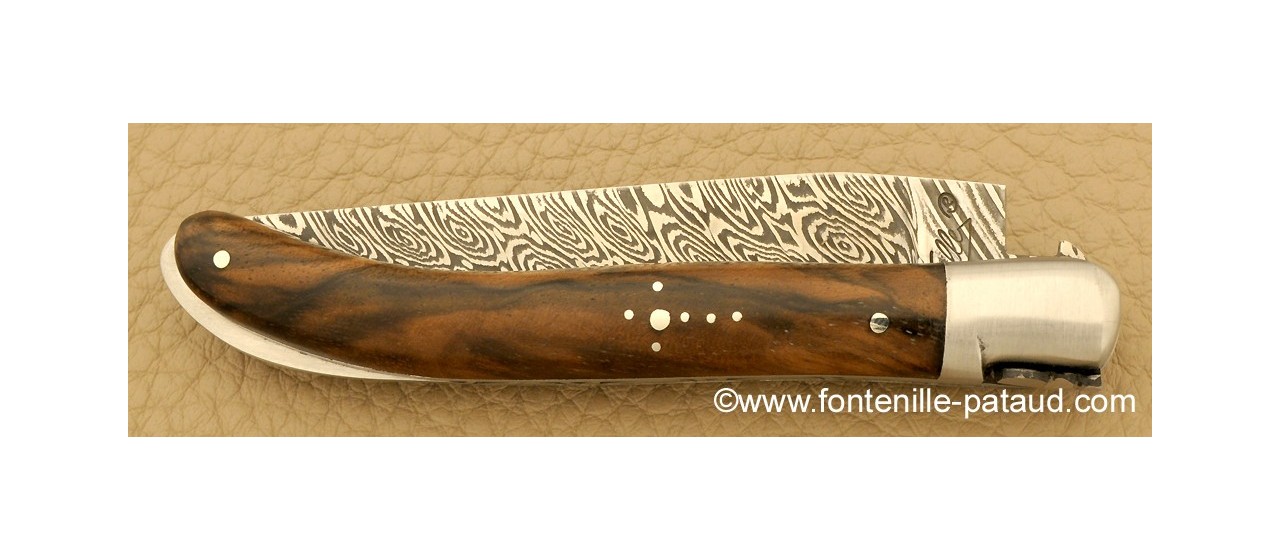 Laguiole Knife XS Damascus Range Walnut