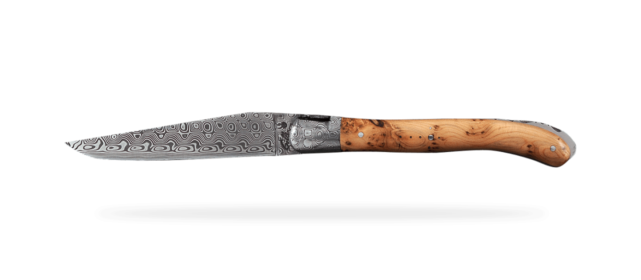 Laguiole Nature Damascus Range Juniper Burl