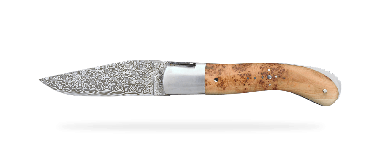 Laguiole Sport Damascus Range Juniper Burl