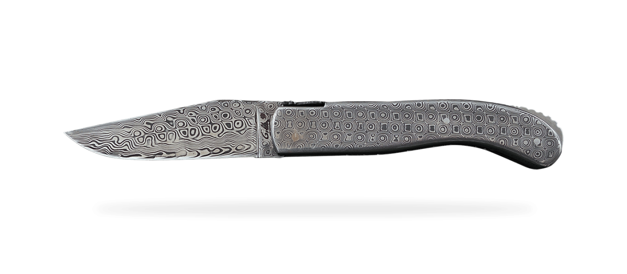 Laguiole Sport Full Damascus Steel Delicate file work