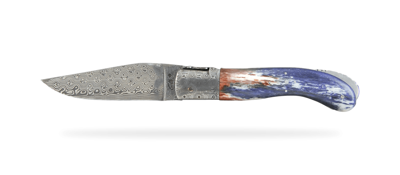 Laguiole Sport Damascus Range Giraffe bone