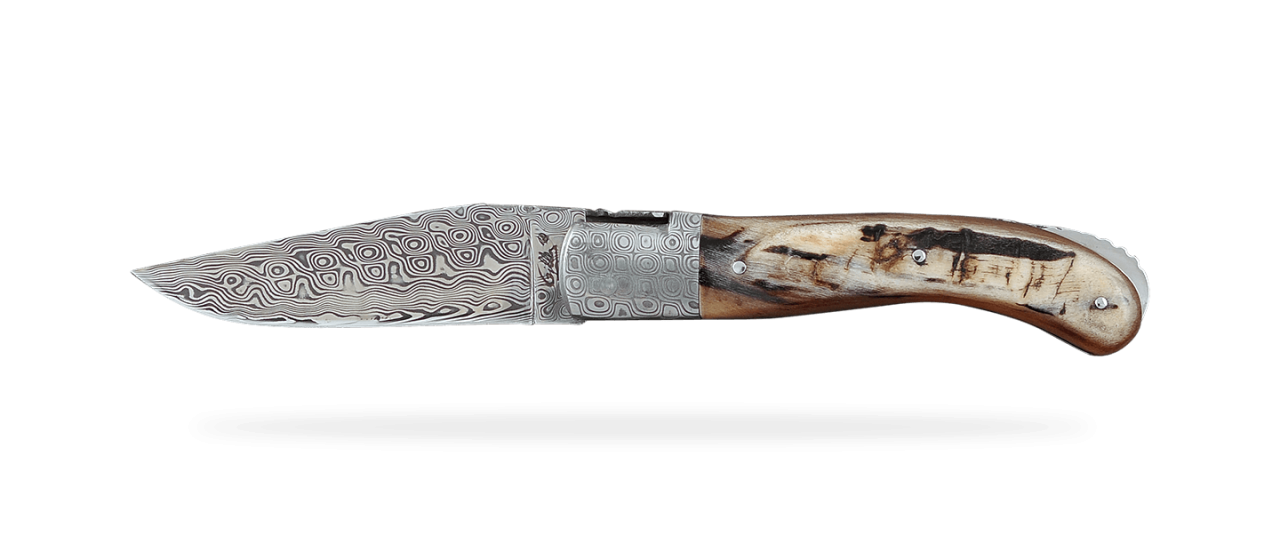 Laguiole Sport Damascus Range Ram horn