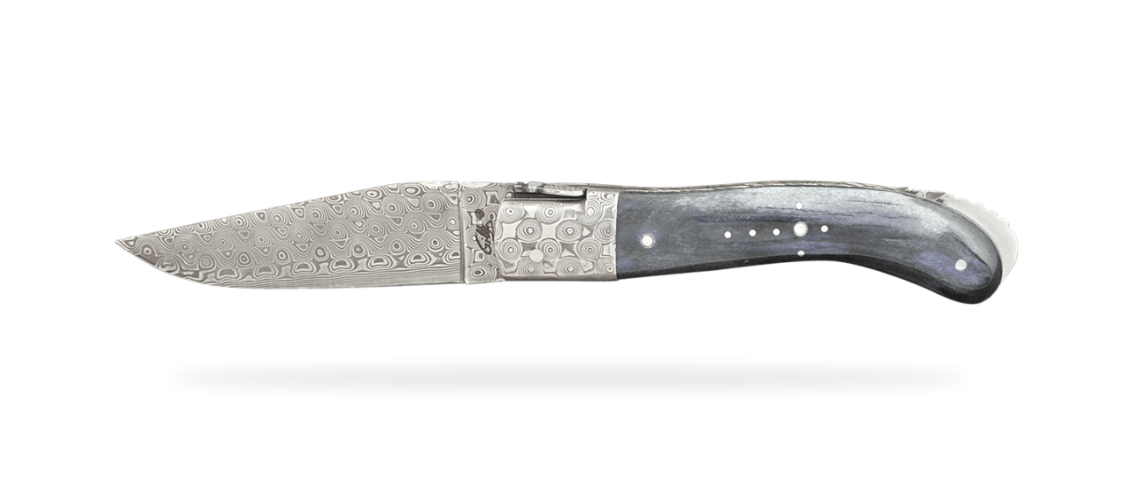 Laguiole Sport Damas Guilloché Os de girafe gris