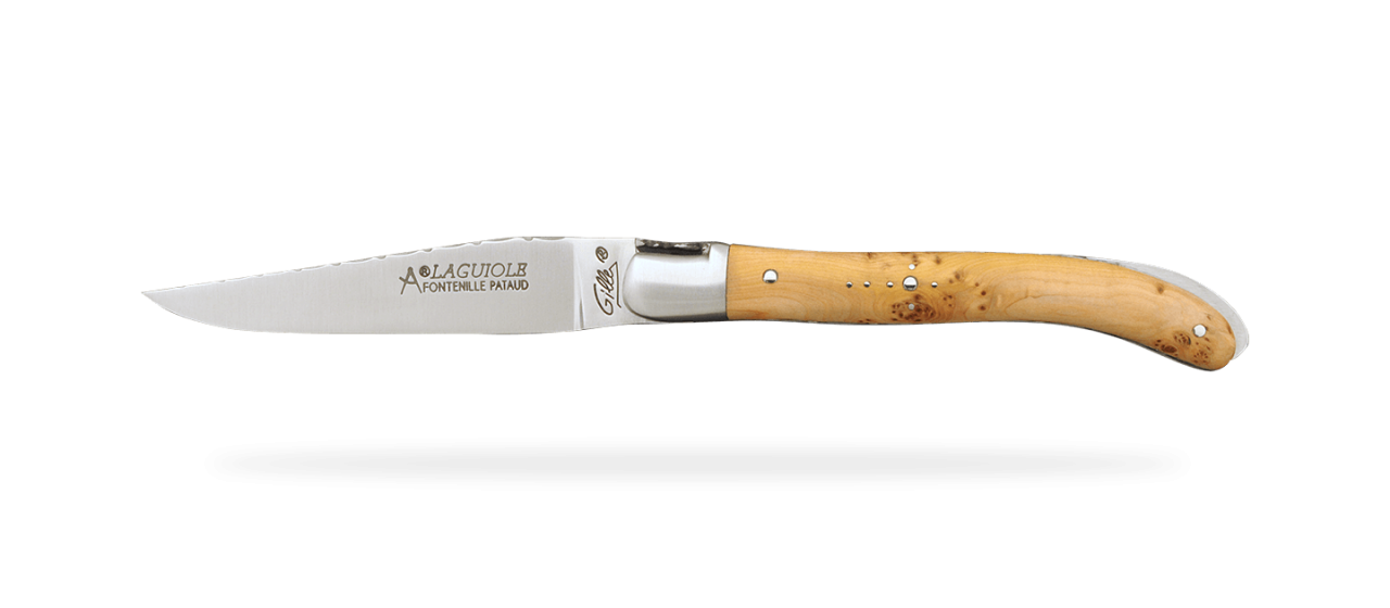 Laguiole XS Guilloché Range Juniper Burl