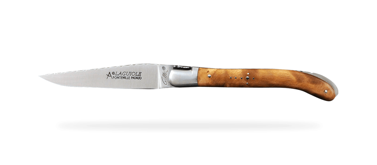 Laguiole XS Guilloché Range Stabilized poplar burl