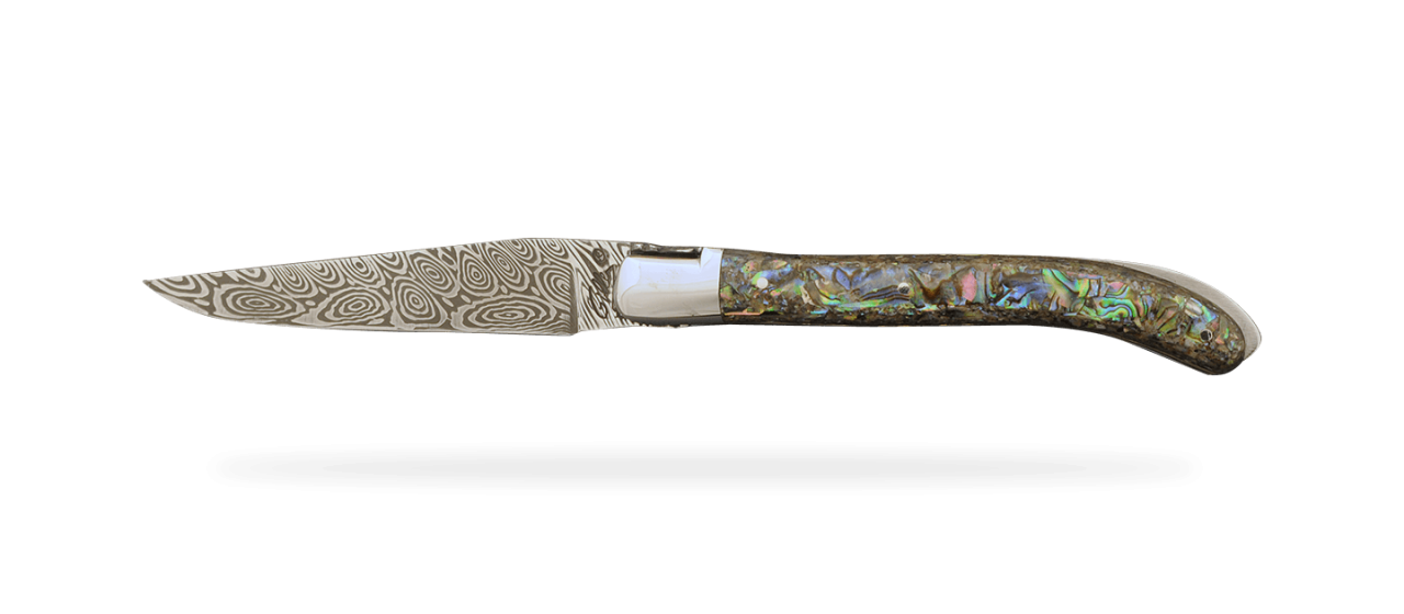 Laguiole XS Damascus Range Mother of pearl