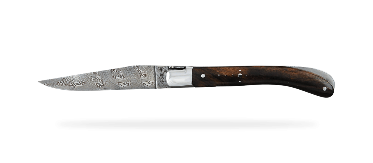 Laguiole Le Pocket Damascus Range Ironwood