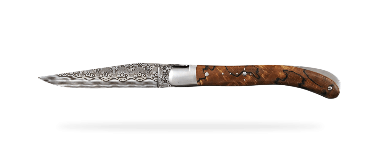 Laguiole Le Pocket Damascus Range Stabilized beech