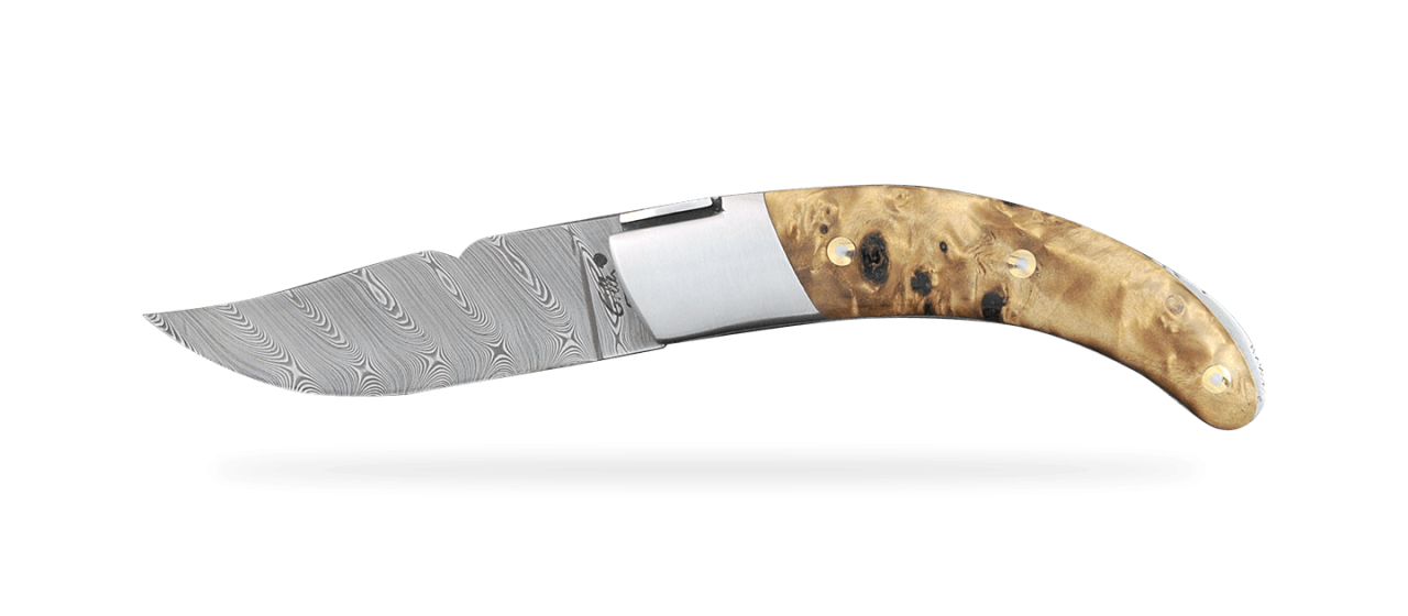 Corsican Rondinara "Guilloché" Damascus Range Stabilized poplar burl