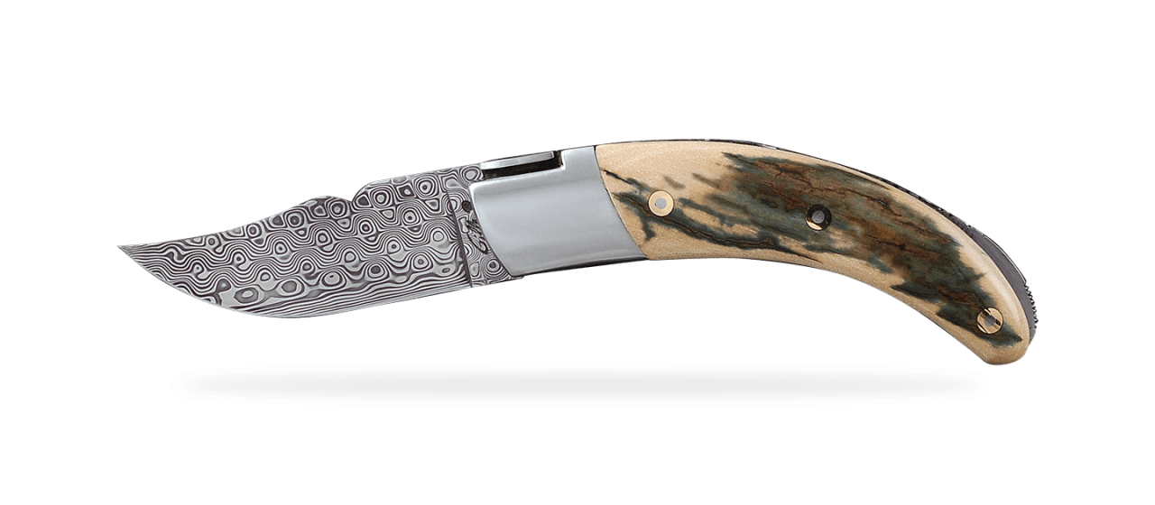 Corsican Rondinara Damascus Range Blue Mammoth, Delicate filework