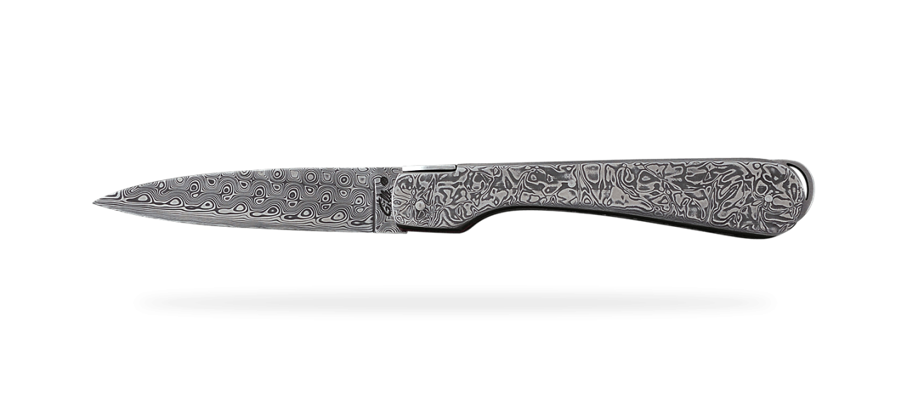 Corsican Sperone "Guilloché" Damascus Range Full Damascus