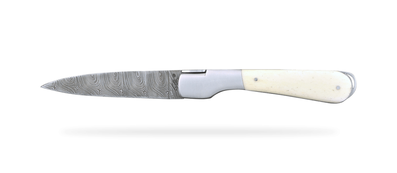 Corsican Sperone "Guilloché" Damascus Range Real bone