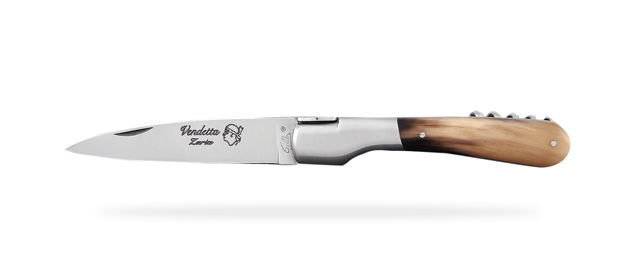 Corsican Vendetta Traditional Range with Corkscrew Real horn tip