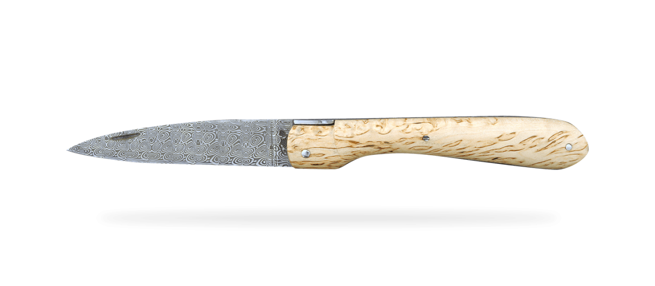 Corsican Vendetta Damascus Range Full handle Curly birch