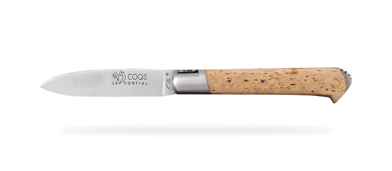 5 Coqs knife Classic Range Curly birch