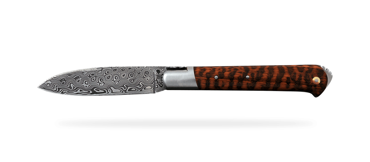 5 Coqs knife Damascus Range Amourette