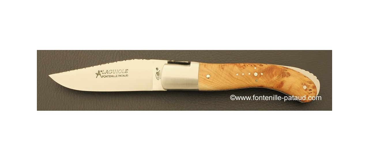 Laguiole Sport knife guilloché juniper
