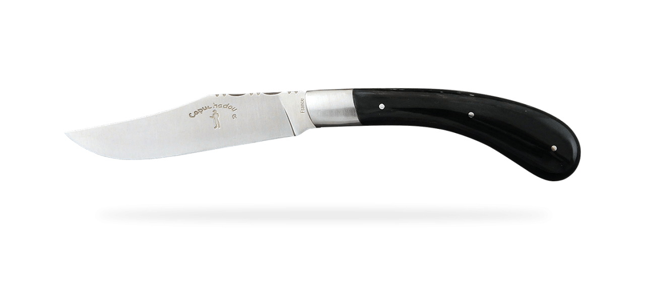 Set of 6 Le Capuchadou ® knives guilloché buffalo horn tip