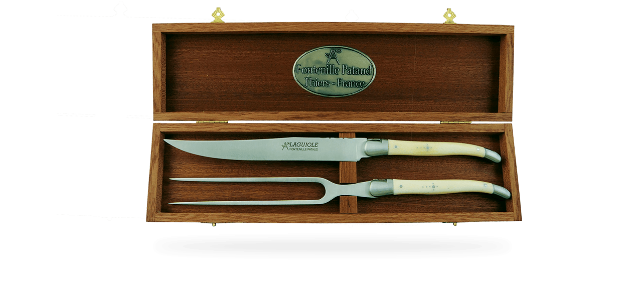 Laguiole Carving Set Real bone