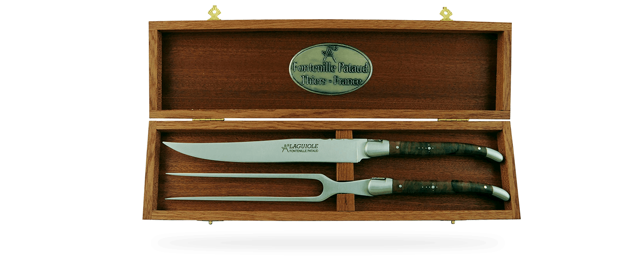 Laguiole Carving Set Walnut