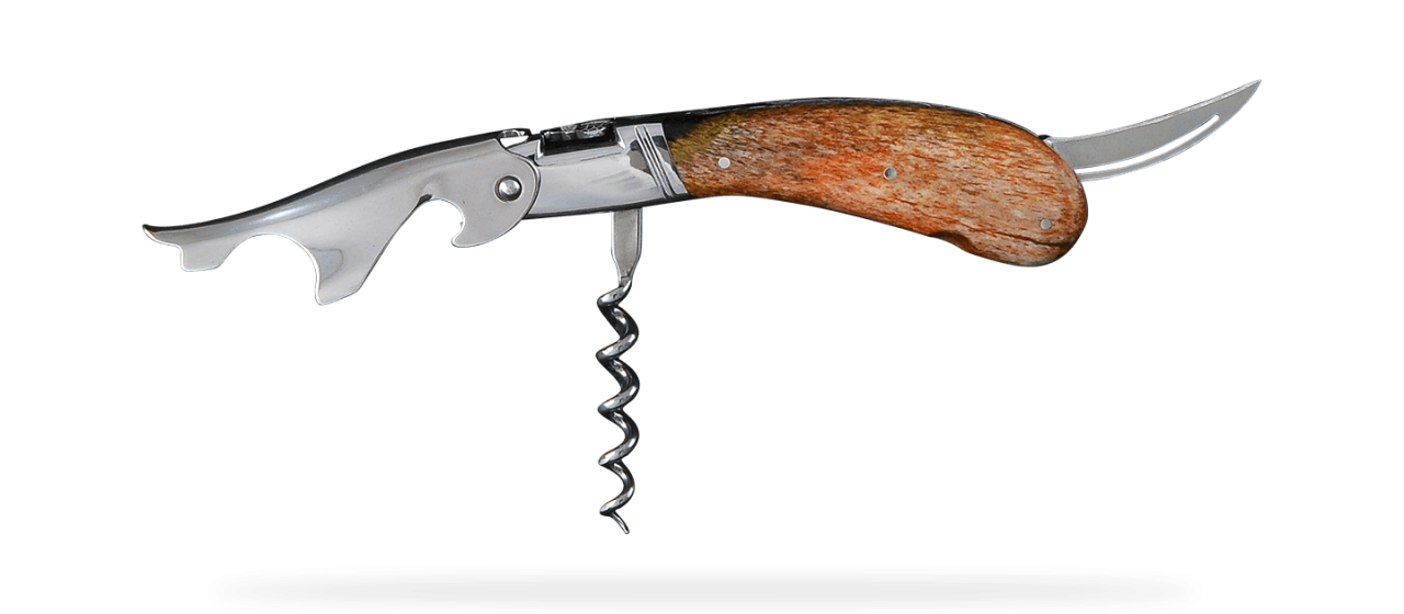 Laguiole Magnum Guilloché Red Giraffe bone