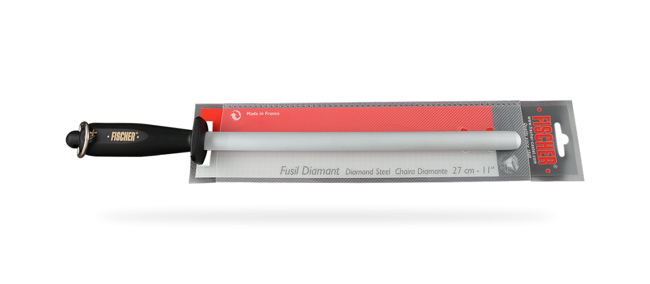 Diamond + oval sharpening steel