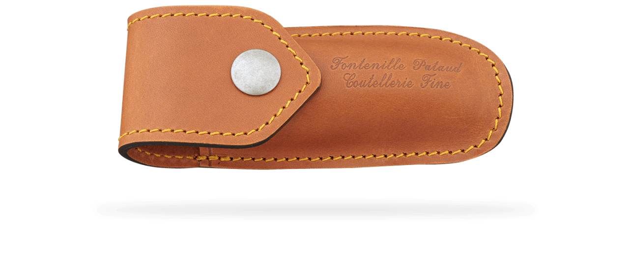 Etui de ceinture en cuir pour Laguiole Gentleman, Pialincu, Capuchadou 10 cm et Le Thiers Pocket