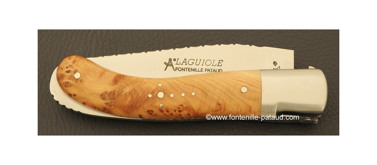 Laguiole Sport knife guilloché juniper