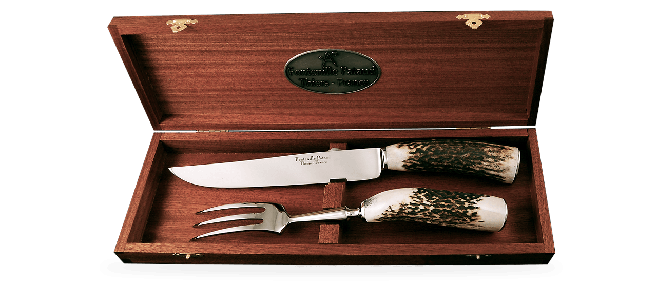 Carving Set Stag horn