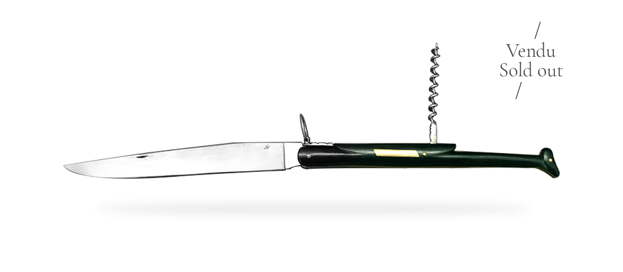 Laguiole 21 cm with corkscrew Ebony,  Jean-Pierre Suchéras