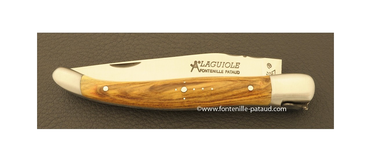 Laguiole knife, pistaccio wood handle from south of France