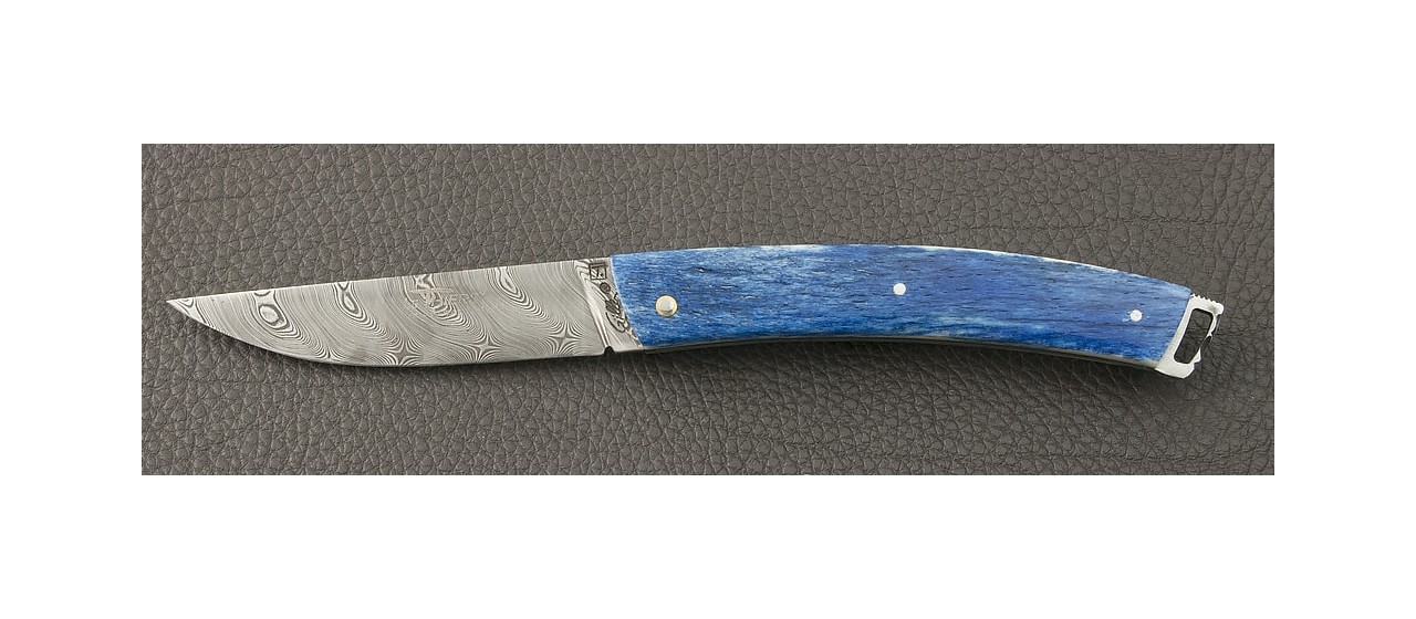 Le Thiers® Nature Damascus Full handle Real Giraffe Bone knife