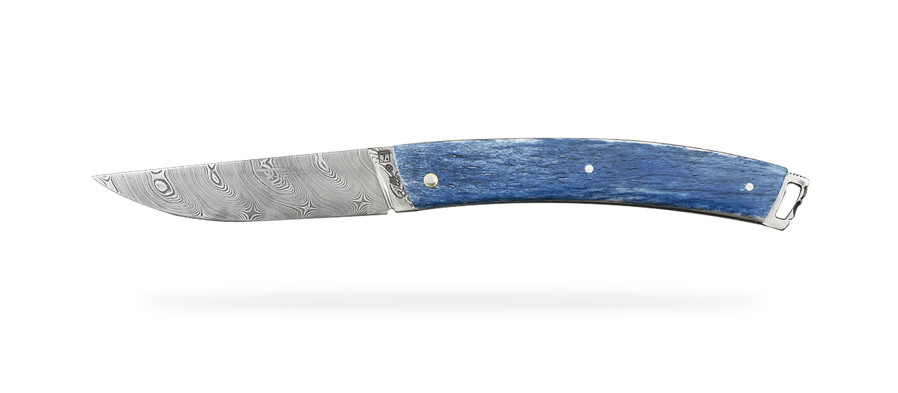 Le Thiers® Nature Damas plein manche Os de Girafe
