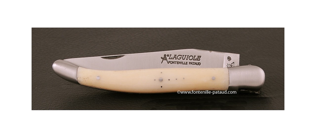 Laguiole knife bone handle and traditional bee