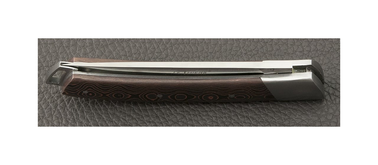 Le Thiers® Nature Fat Carbon Bronze knife made in France