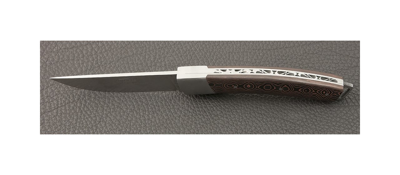 Le Thiers® Nature Fat Carbon Bronze knife made in France