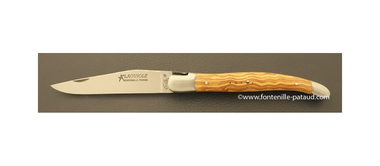 Laguiole knife olivewood handle