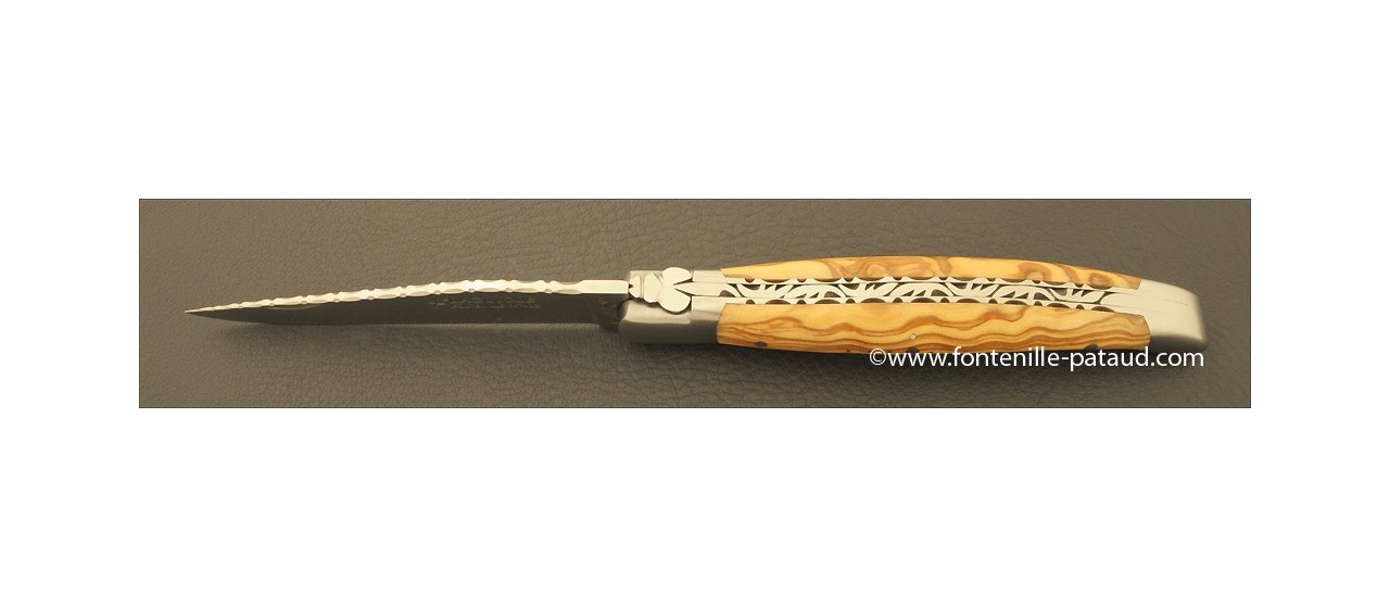 Laguiole knife olivewood handle