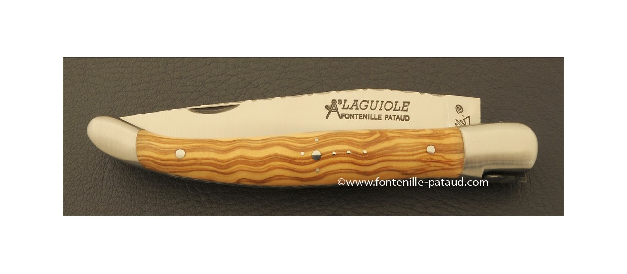 Laguiole knife olivewood handle