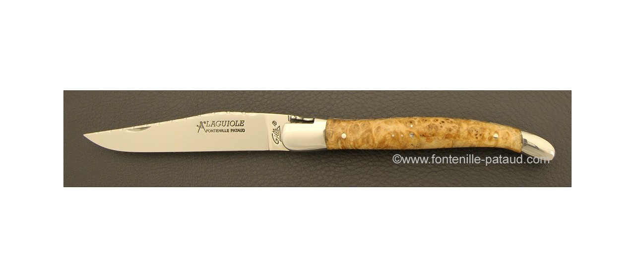 Laguiole Traditional 12 cm Guilloché Range Maple