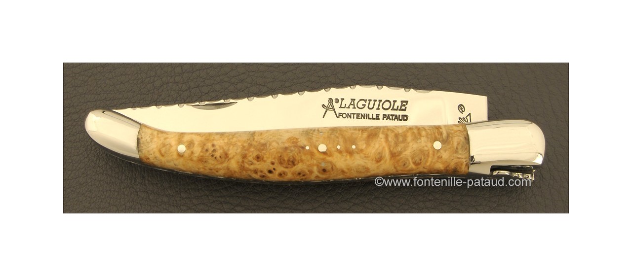 Laguiole Traditional 12 cm Guilloché Range Maple