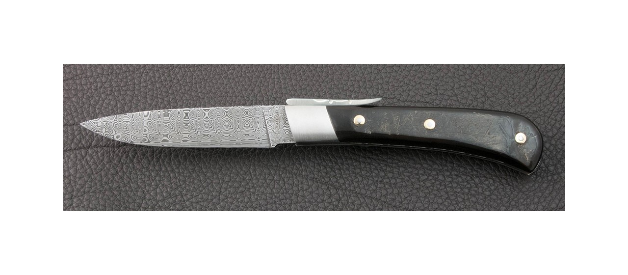 Corsican handmade knife and damascus blade