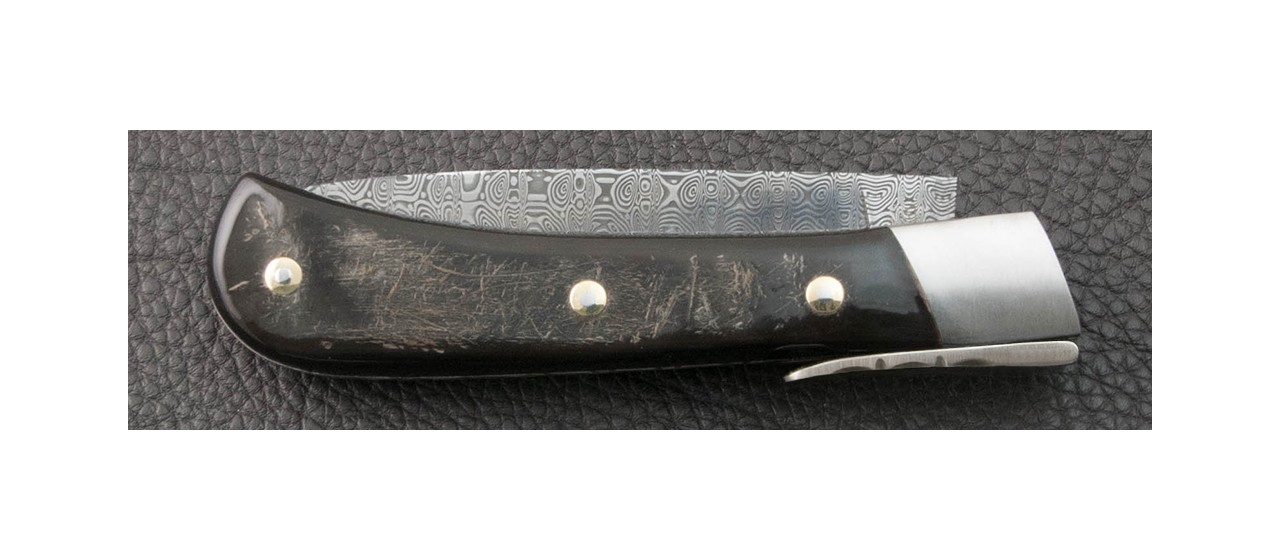 Corsican handmade knife and damascus blade