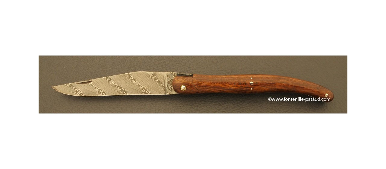 First choice Arizona Ironwood and laguiole damascus knife