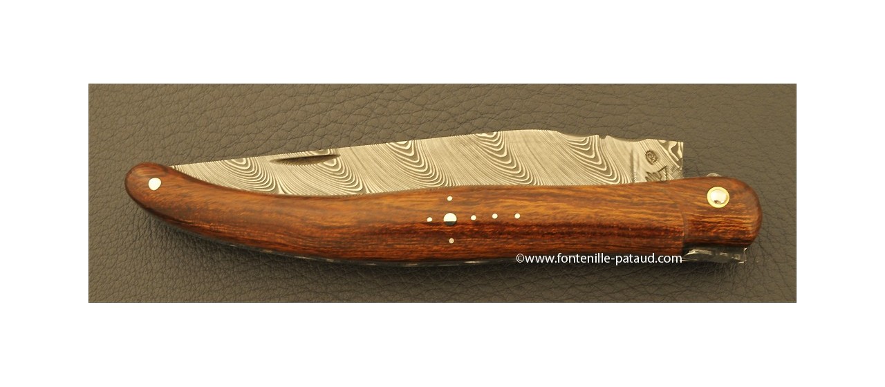 Laguiole damas en bois de fer d'Arizona de premier choix