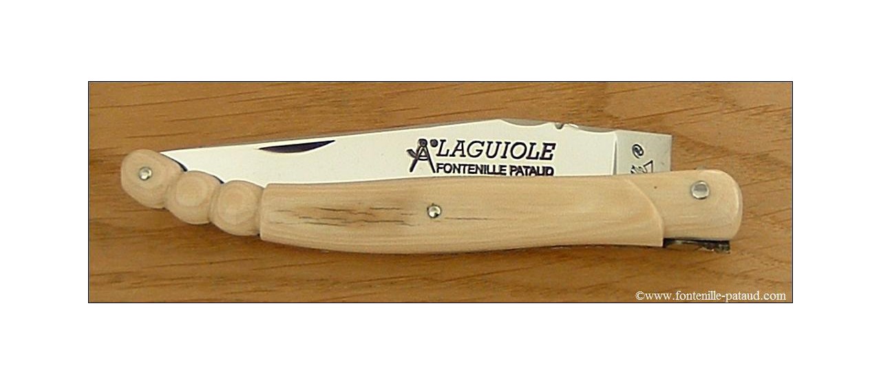 Laguiole knife carved handle