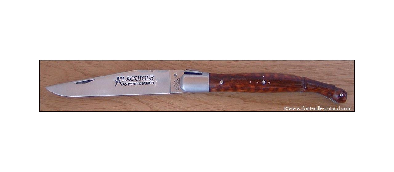 Collectors laguiole knife snakewood handle